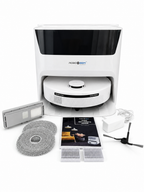 Reconditioned RoboGem Hydro Mop and robotic vacuum with dock and included accessories