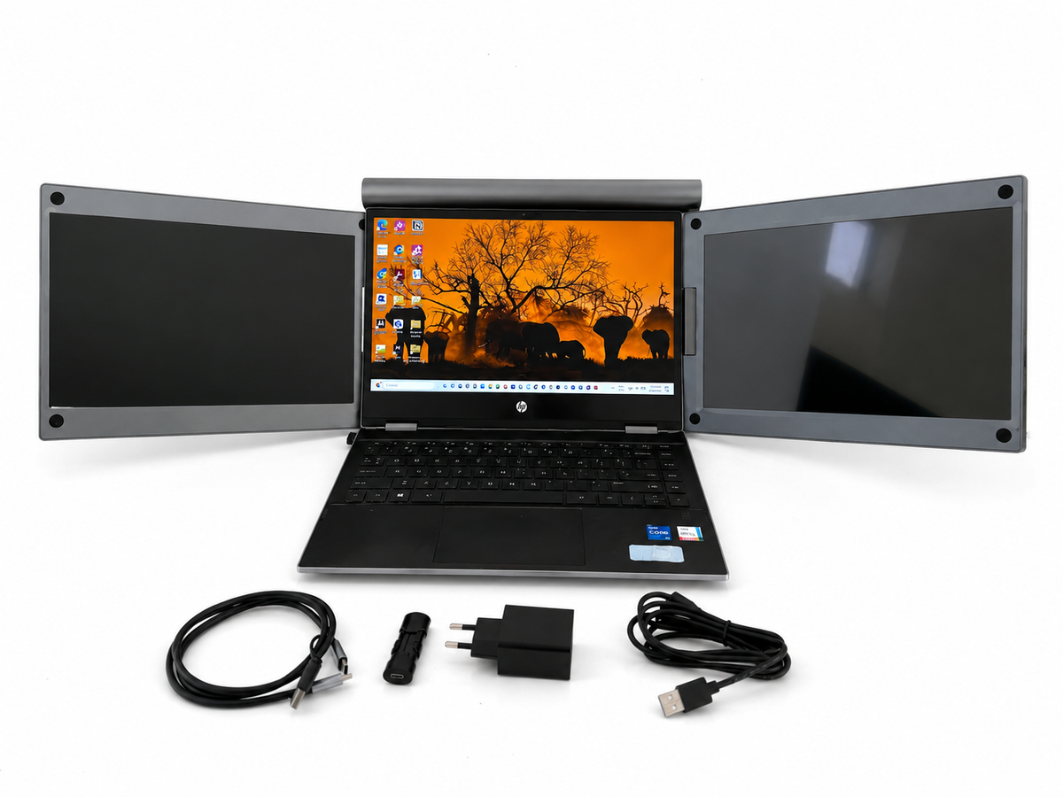 ScreenMate 13.3 inch triple screen portable monitor, actual unit photographed