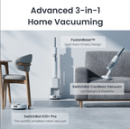 SwitchBot K10+ Pro Robotic Vacuum Cleaner & Cordless Vacuum Combo 12 Month warranty