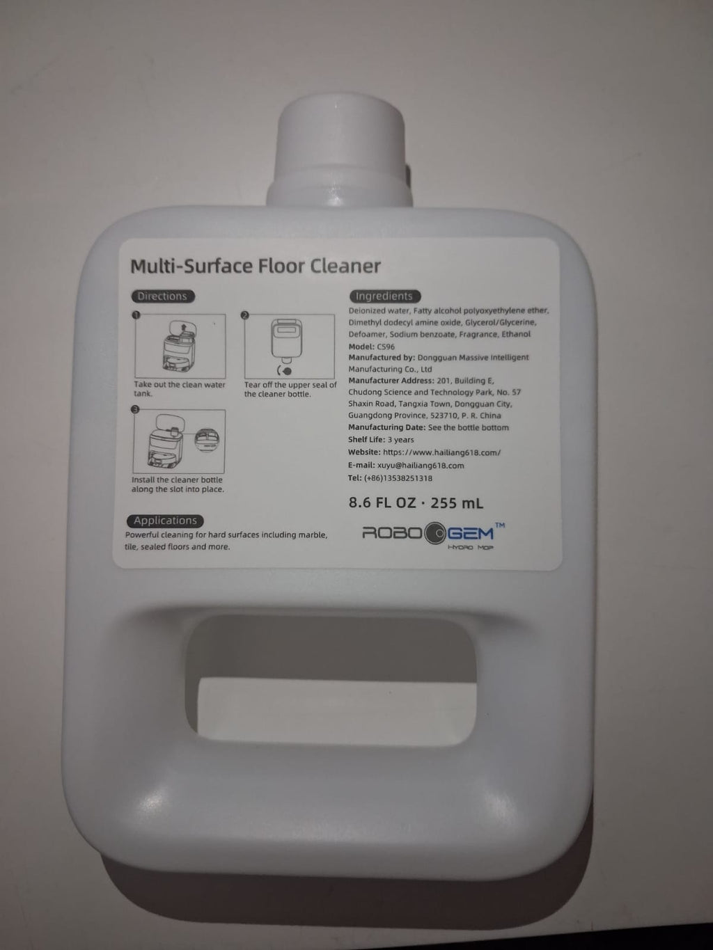Robogem Hydro Mop  Robotic Vacuum detergent