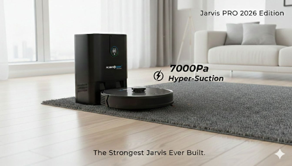 RoboGem Jarvis Robotic Vacuum Cleaner RECONDITIONED - 2026 Model - 6 Month Warranty