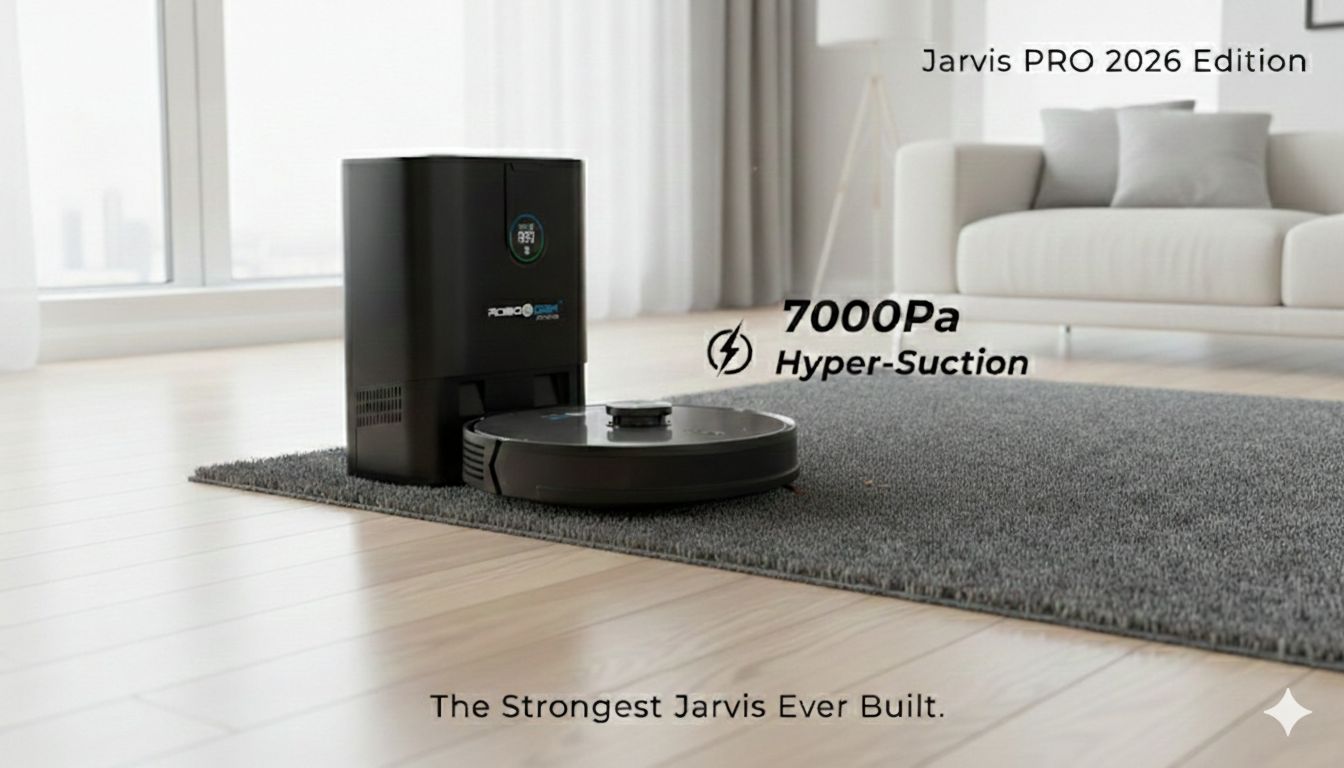 RoboGem Jarvis Robotic Vacuum Cleaner RECONDITIONED - 2026 Model - 6 Month Warranty