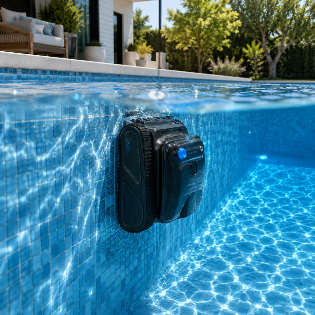 RoboGem AquaGlide Y50S Cordless Robotic Pool Cleaner – Climbs Walls + Waterline Scrub, 4 Modes, 5200mAh - 5 Day Lead Time