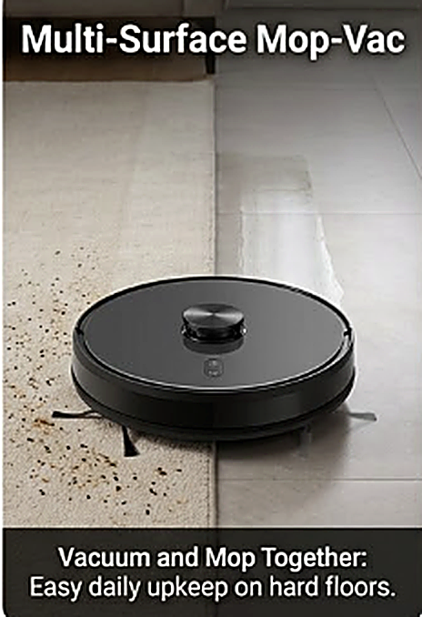 RoboGem Jarvis Pro Self Emptying Robotic Vacuum Cleaner & Mop- 2026 Model - New Release