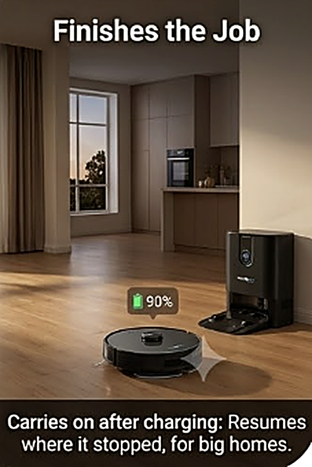 RoboGem Jarvis Pro Self Emptying Robotic Vacuum Cleaner & Mop- 2026 Model - New Release